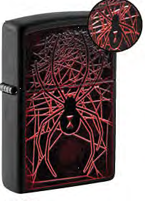 499 ZIPPO ZIPPO Spider Designпокрытием Black Matte 499 ZIPPO ZIPPO Spider Designпокрытием Black Matte