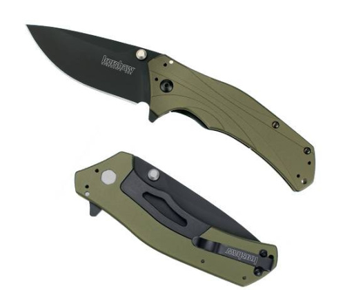 Складной нож Kershaw Knockout с оливковой рукоятью Складной нож Kershaw Knockout с оливковой рукоятью