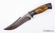 Охотничий нож  Авторский Нож из Дамаска №37