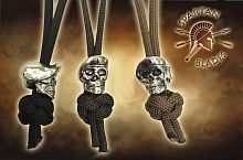 Темляк с бусиной OD Green Black Para-Cord Lanyard with Beret Skull Bead