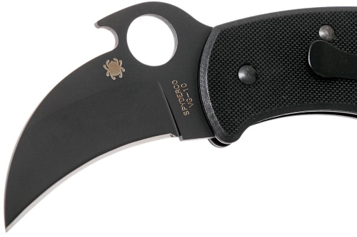 96 Spyderco Складной нож керамбит Karahawk All Black - Spyderco 170GBBKP фото 13
