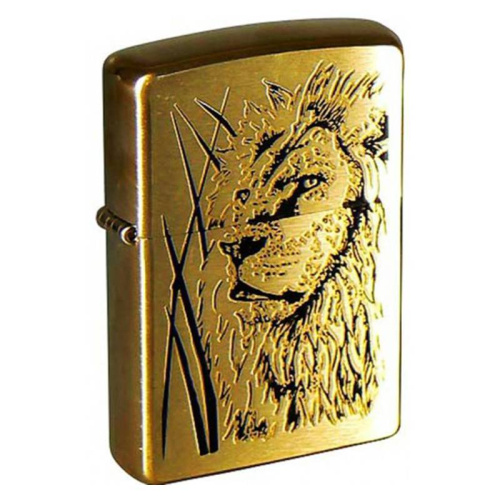 499 ZIPPO ЗажигалкаProud Lion Brushed Brass 499 ZIPPO ЗажигалкаProud Lion Brushed Brass