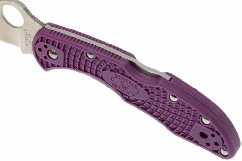Складной нож Spyderco Delica 4 Flat Ground - 11FPPR фото 2 Складной нож Spyderco Delica 4 Flat Ground - 11FPPR фото 2