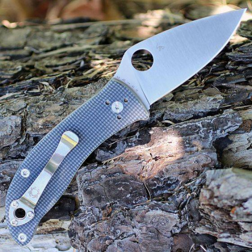 Складной нож Spyderco Alcione 222GPGY фото 2 Складной нож Spyderco Alcione 222GPGY фото 2
