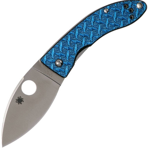 Складной нож Spyderco Lil' Lum Blue Nishijin - 205GFBLP